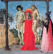 St. Jerome Supporting Two Men on the Gallows PERUGINO, Pietro